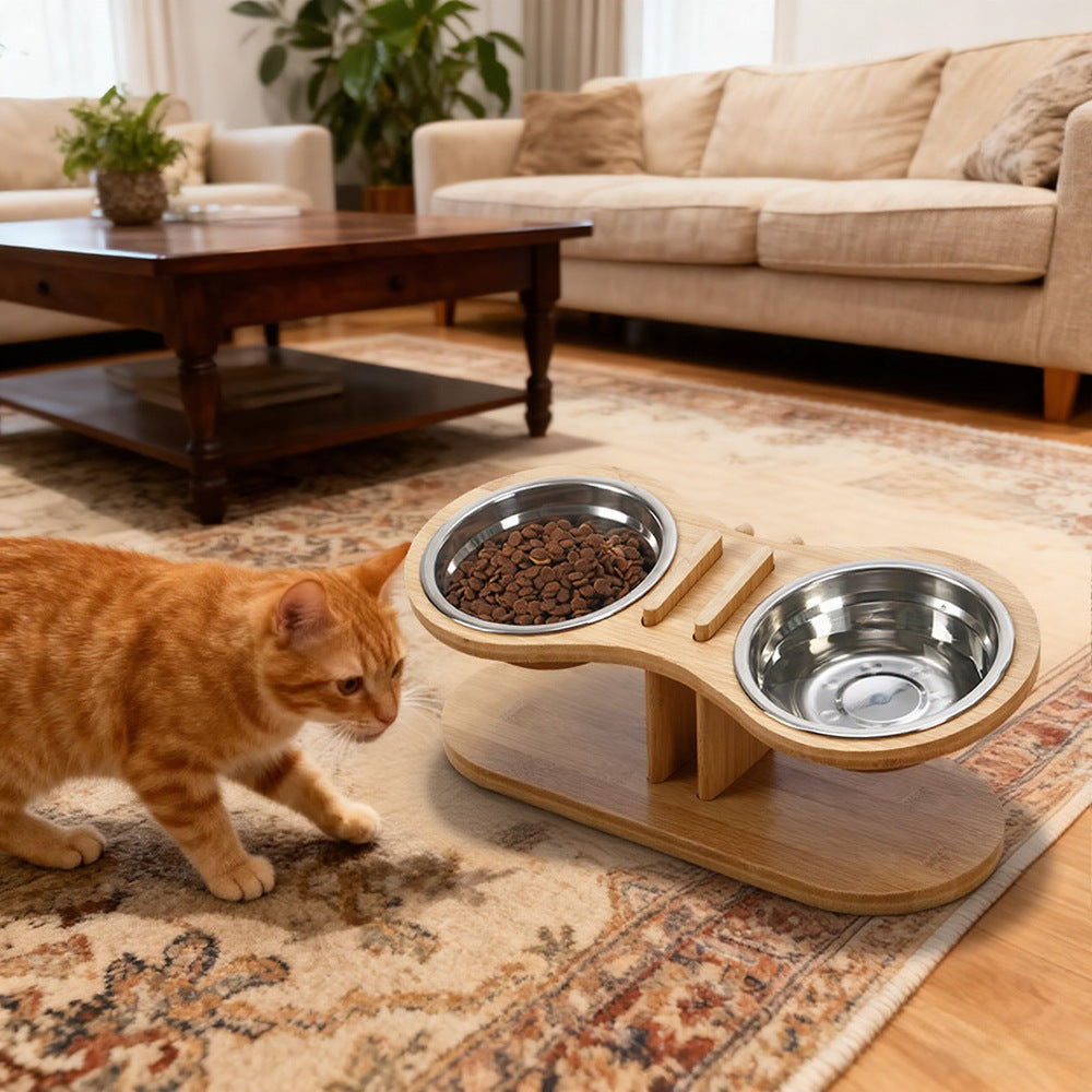 Enhance Your Pet’s Dining Experience with Our Adjustable Tilted Pet Stand