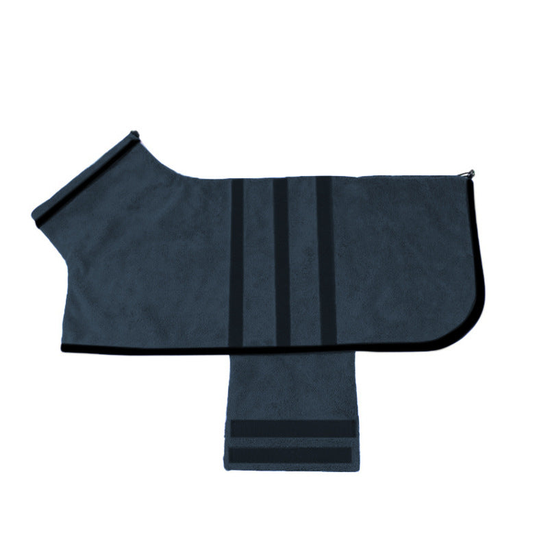 Pet Adjustable Bathrobe Absorbent Drying Grooming Clothes