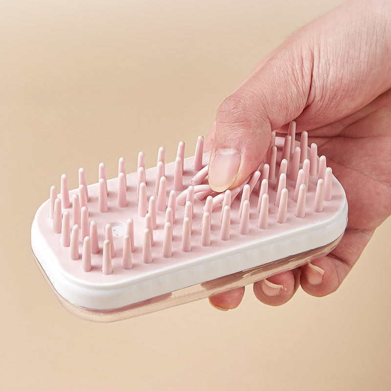 Pet Silicone Bath Massage Brush Cleaning Foam Tool