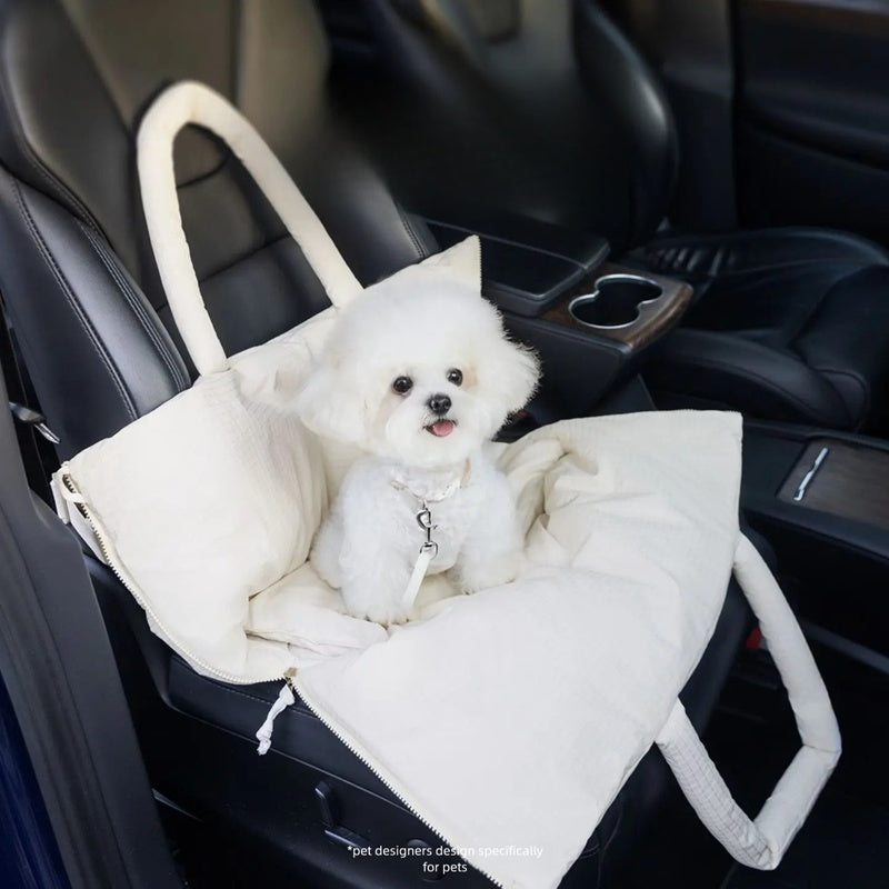 Pet Portable Car Seat Carrier Adjustable Safety Leash