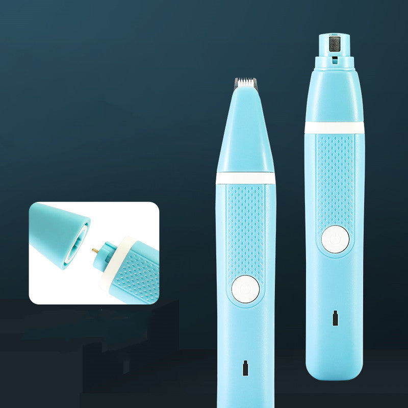 Pet Nail Polisher Hair Trimmer Dual Purpose Grooming Tool