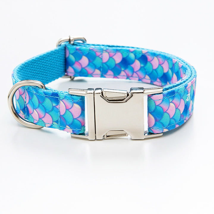 Mermaid Style Pet Collar And Leash For Walking Control