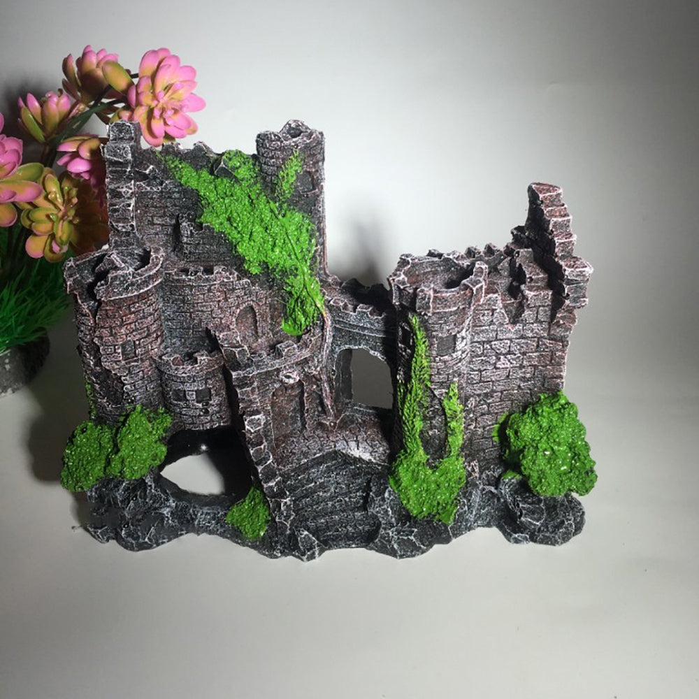 Resin Castle Decoration For Fish Tanks