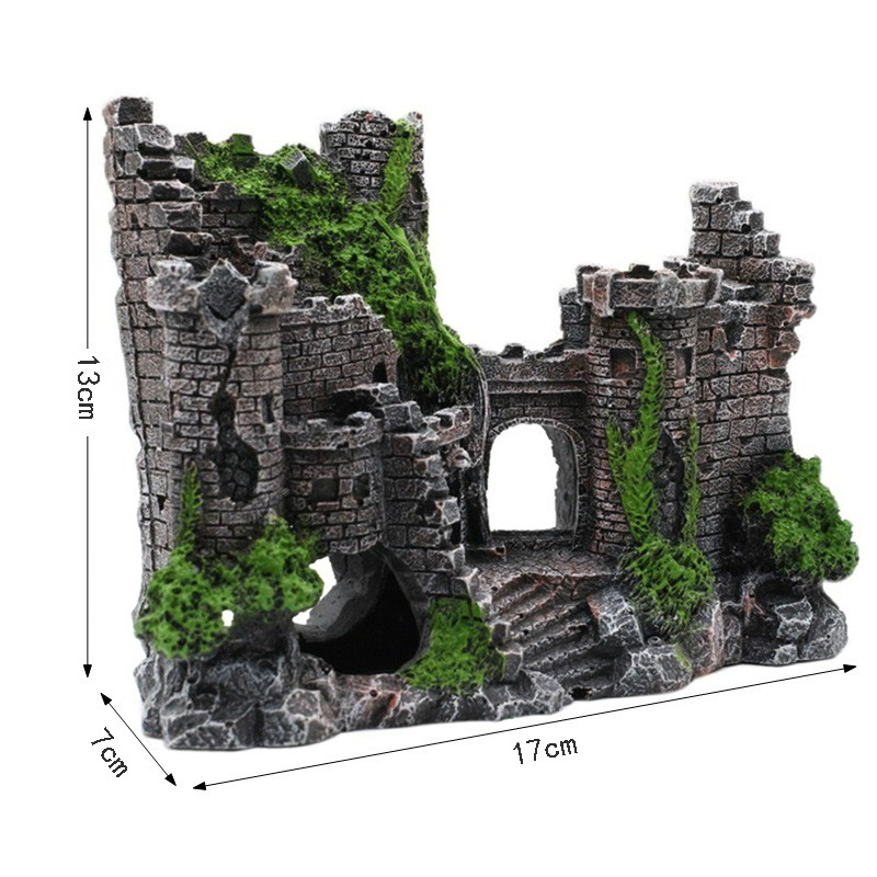 Resin Castle Decoration For Fish Tanks