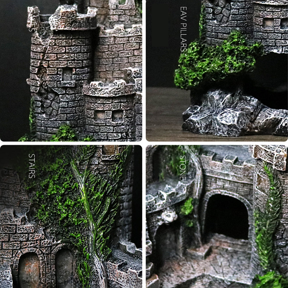 Resin Castle Decoration For Fish Tanks