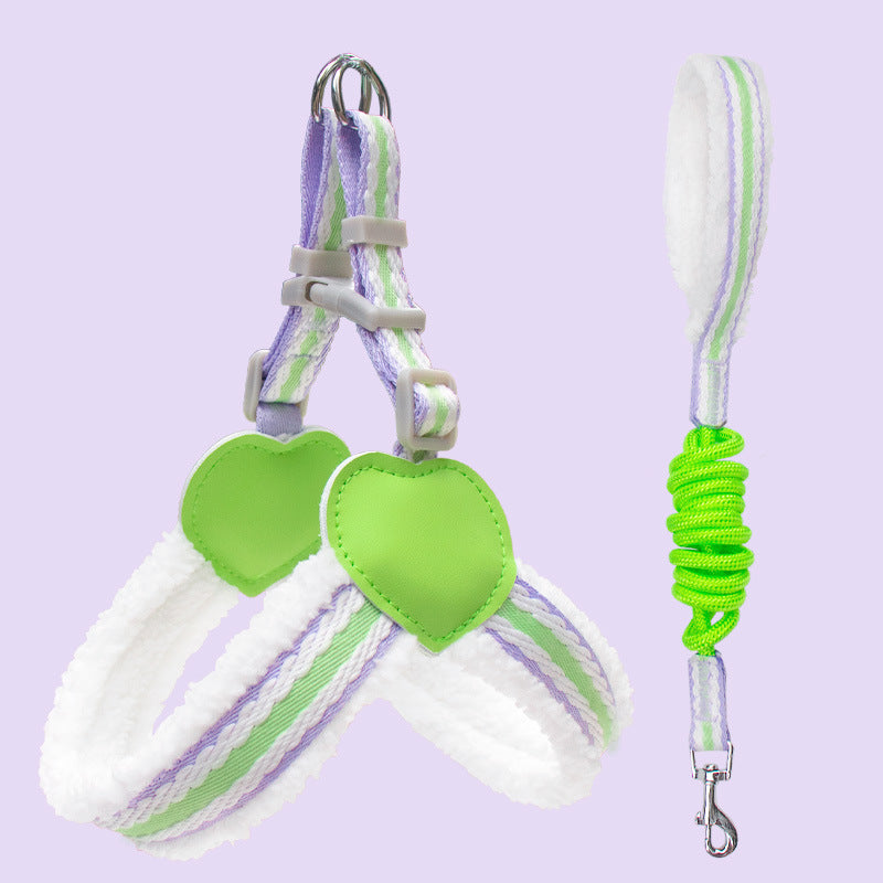 Breathable Pet Chest Vest Leash For Summer Walking And Control