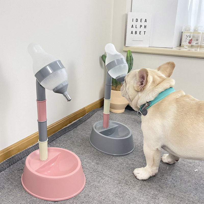 Automatic Pet Water Dispenser Adjustable Height Drinking Fountain