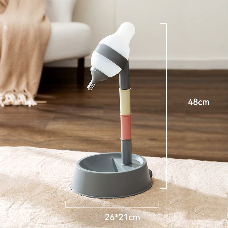 Pet Standing Water Dispenser Adjustable Height Automatic Feeding Bowl
