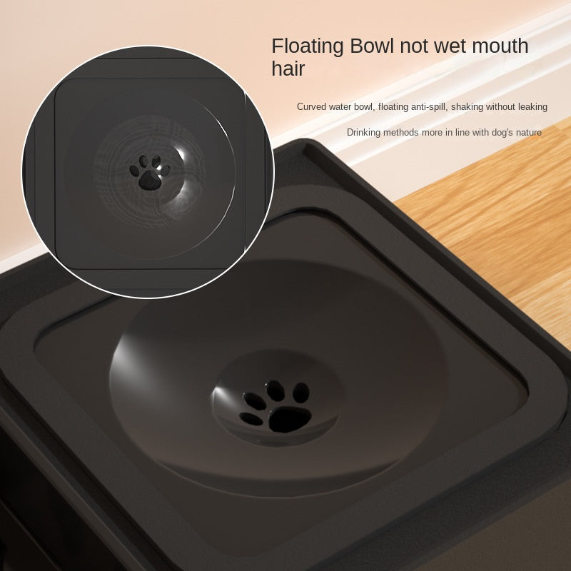 Adjustable Height Pet Double Stainless Steel Feeding Bowl Stand