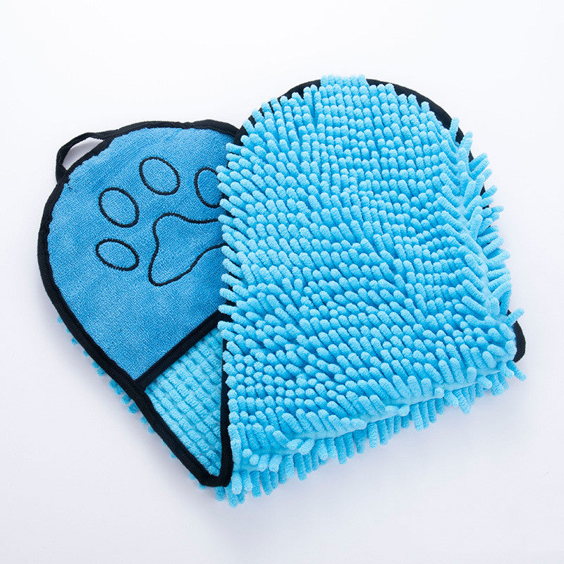 Pet Solid Color Bath Towel Absorbent Drying Cloth