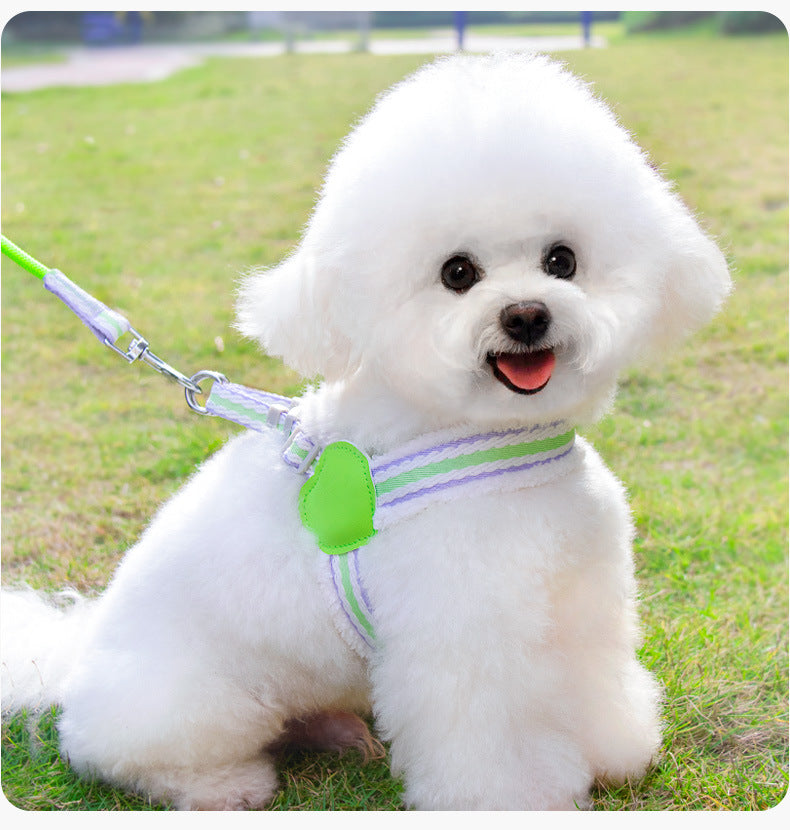 Breathable Pet Chest Vest Leash For Summer Walking And Control