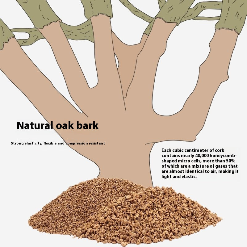 Dust-Free Oak Cork Hamster Bedding Landscaping Supplies