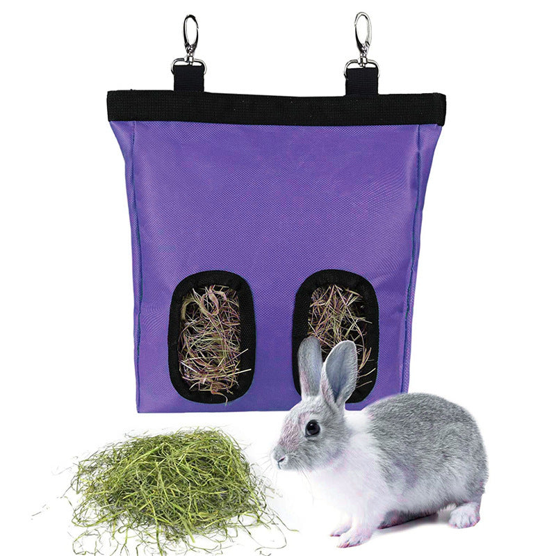 Hanging Rabbit Hay Feeder Bag For Small Animals