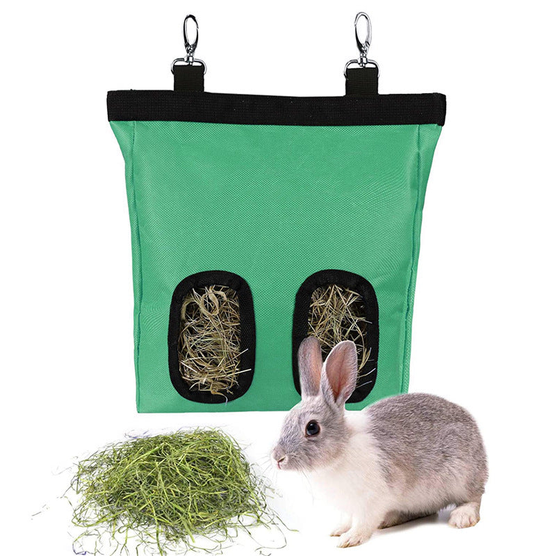Hanging Rabbit Hay Feeder Bag For Small Animals