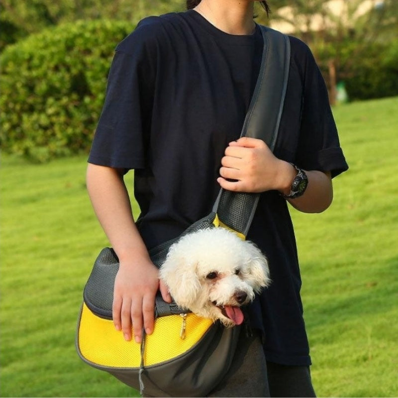 Outdoor Mesh Oxford Pet Carrier Shoulder Travel Bag
