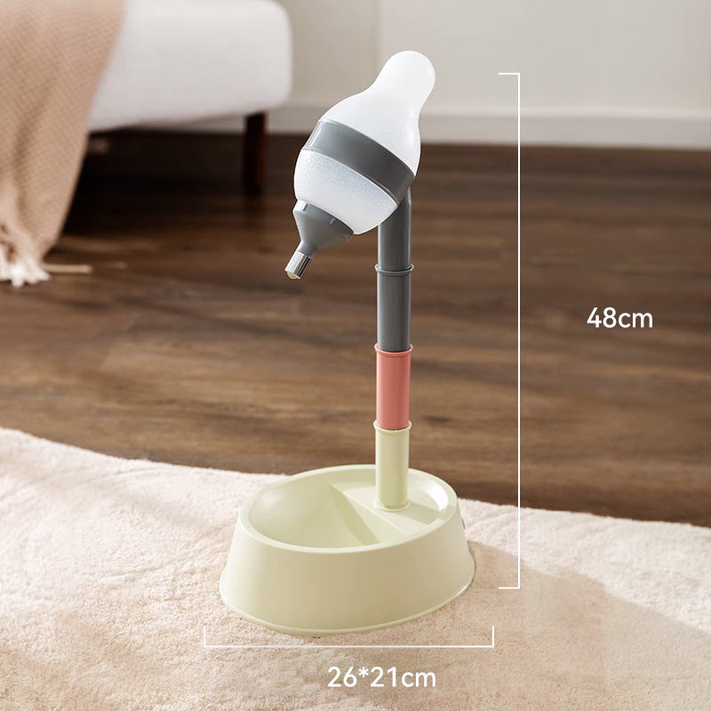 Pet Standing Water Dispenser Adjustable Height Automatic Feeding Bowl