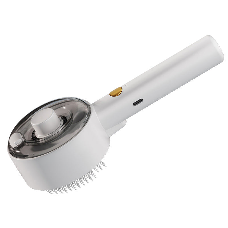 Self Cleaning Pet Hair Remover Steam Grooming Brush For Fur Removal