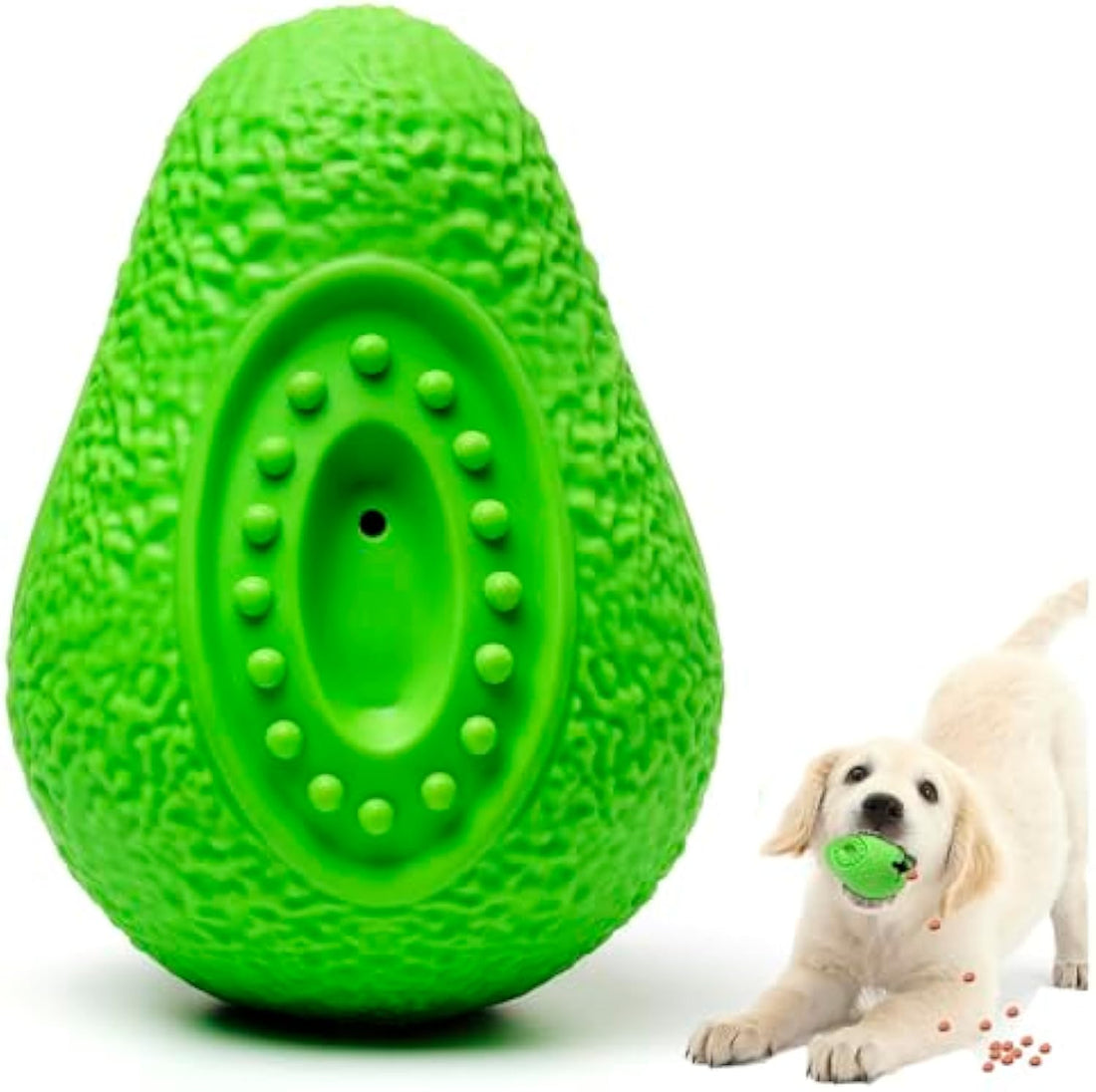 Indestructible Rubber Pet Chew Toy For Aggressive Chewers And Teething