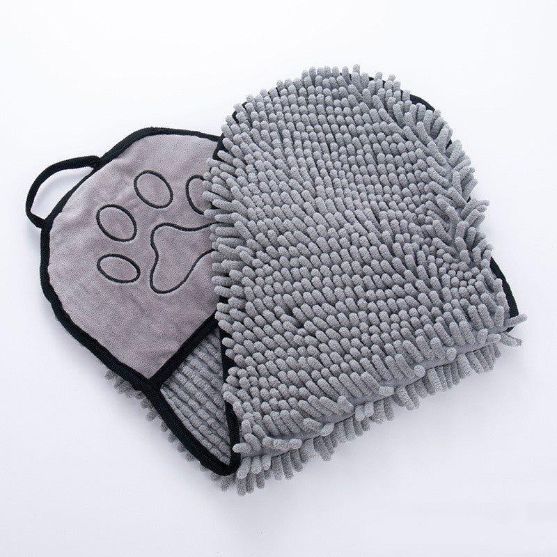 Pet Solid Color Bath Towel Absorbent Drying Cloth