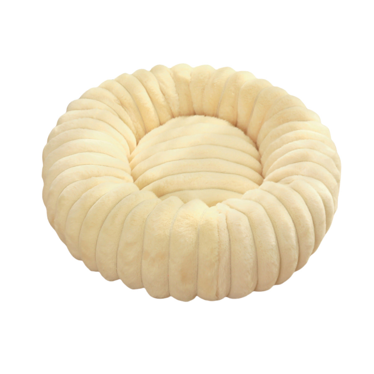 Plush Round Pet Nest Warm Winter Sleeping Bed
