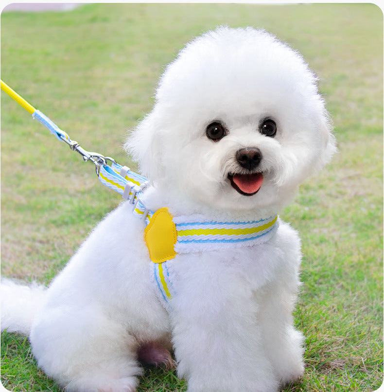 Breathable Pet Chest Vest Leash For Summer Walking And Control