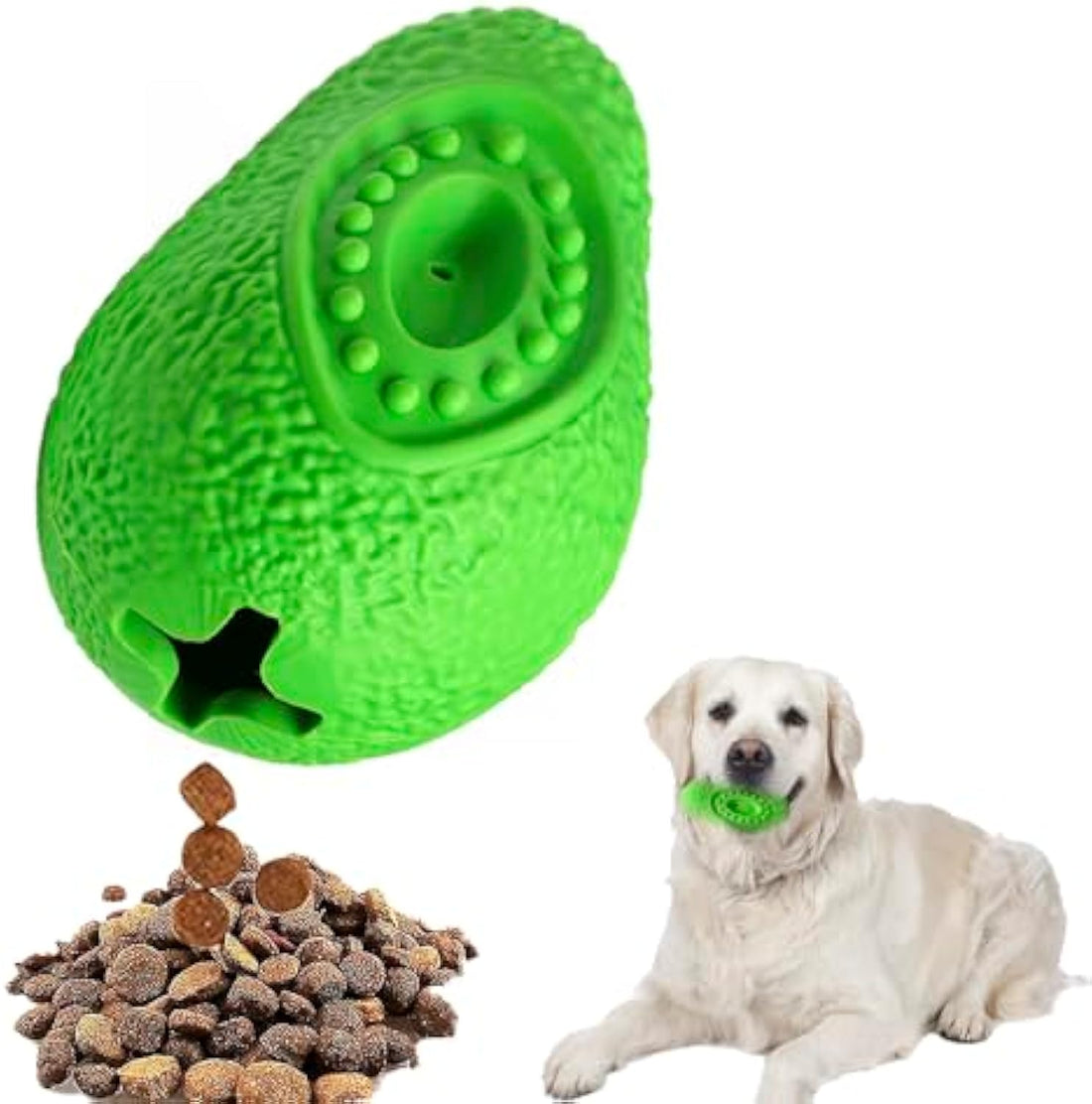 Indestructible Rubber Pet Chew Toy For Aggressive Chewers And Teething