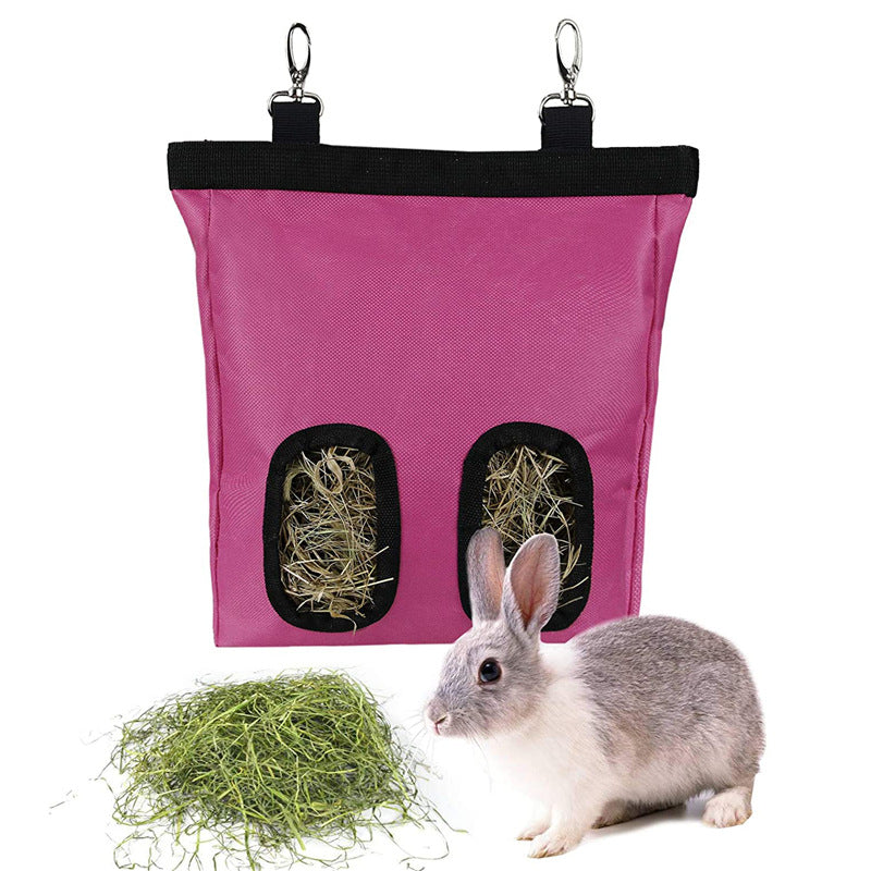 Hanging Rabbit Hay Feeder Bag For Small Animals