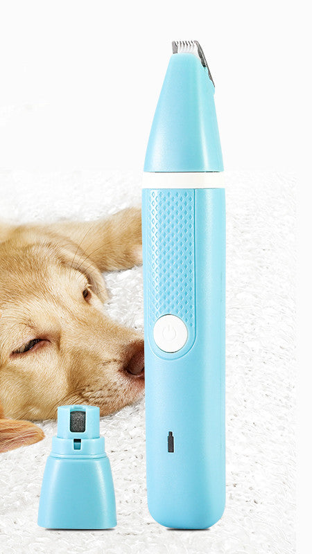 Pet Nail Polisher Hair Trimmer Dual Purpose Grooming Tool