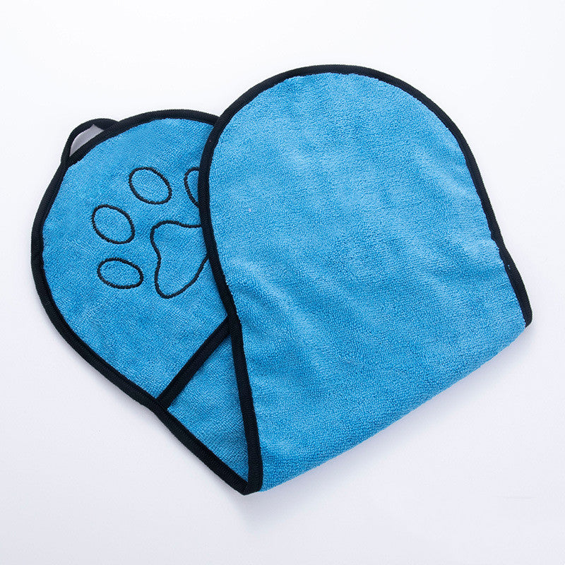 Pet Solid Color Bath Towel Absorbent Drying Cloth
