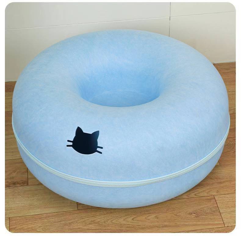 Comfortable Round Pet Tunnel Bed Soft Sleeping Nest