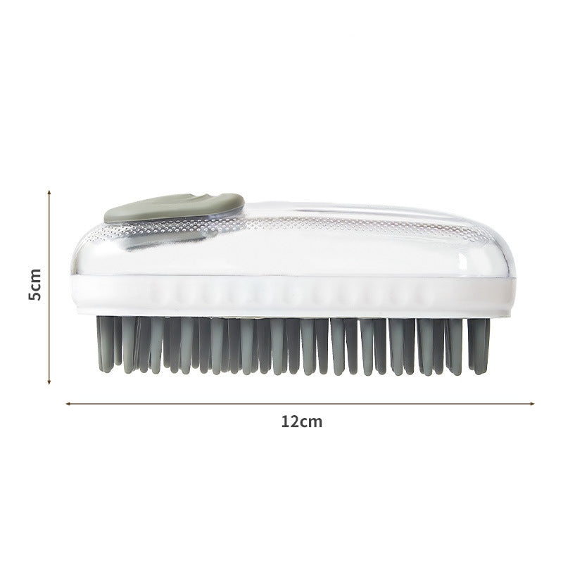 Pet Silicone Bath Massage Brush Cleaning Foam Tool