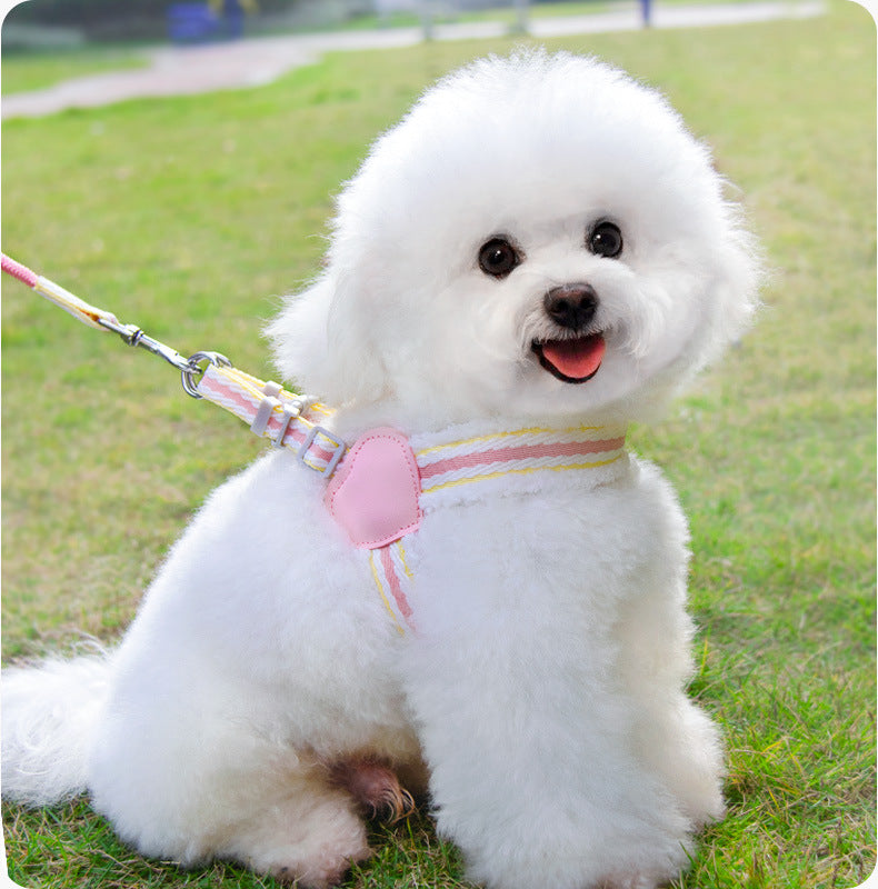 Breathable Pet Chest Vest Leash For Summer Walking And Control