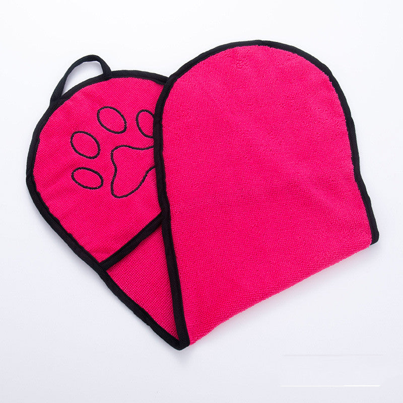 Pet Solid Color Bath Towel Absorbent Drying Cloth