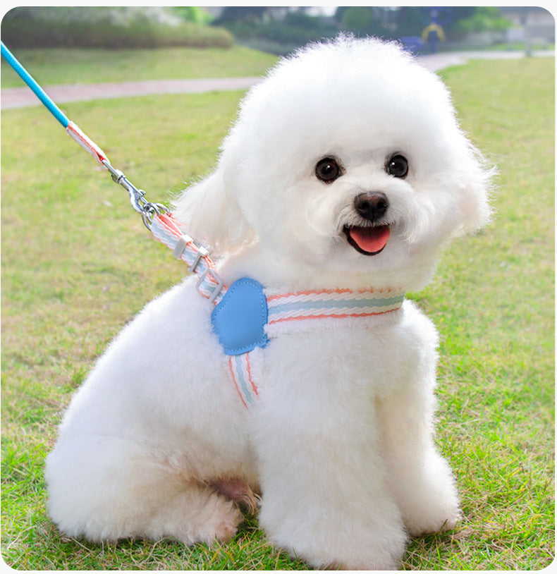 Breathable Pet Chest Vest Leash For Summer Walking And Control