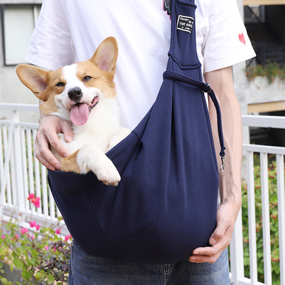 Outdoor Cotton Pet Shoulder Carrier Travel Sling Bag