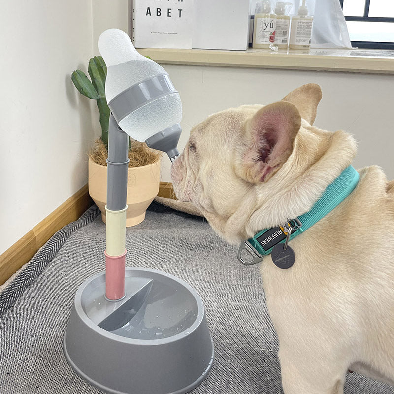 Automatic Pet Water Dispenser Adjustable Height Drinking Fountain