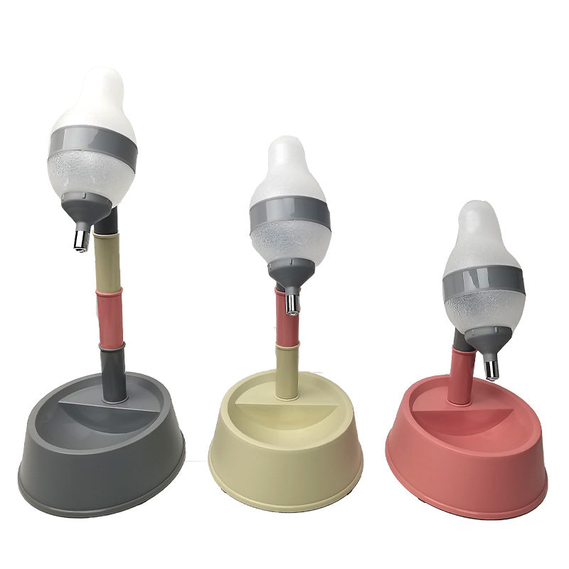 Pet Standing Water Dispenser Adjustable Height Automatic Feeding Bowl