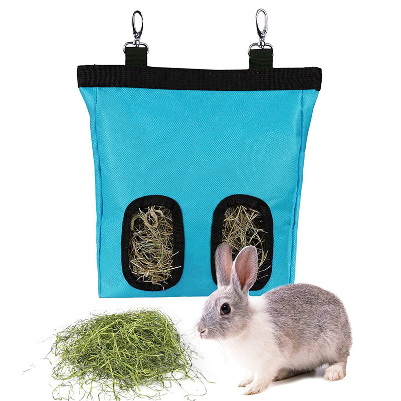 Hanging Rabbit Hay Feeder Bag For Small Animals