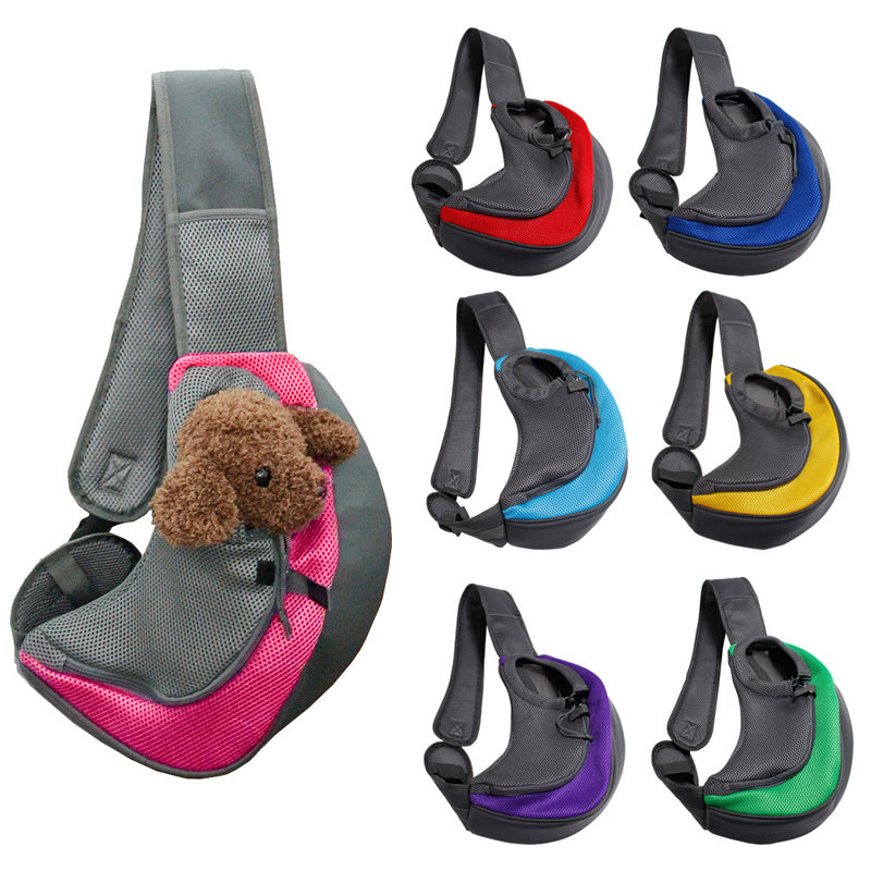 Outdoor Mesh Oxford Pet Carrier Shoulder Travel Bag