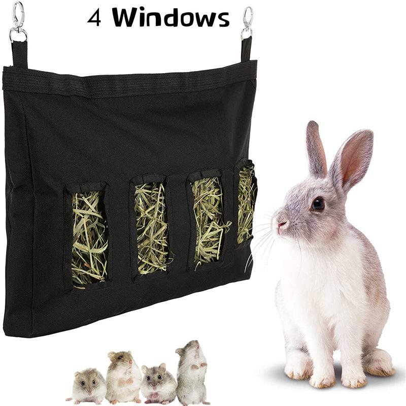 Hanging Rabbit Hay Feeder Bag For Small Animals