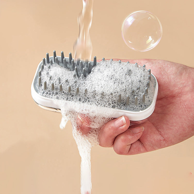 Pet Silicone Bath Massage Brush Cleaning Foam Tool