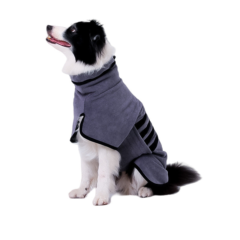 Pet Adjustable Bathrobe Absorbent Drying Grooming Clothes