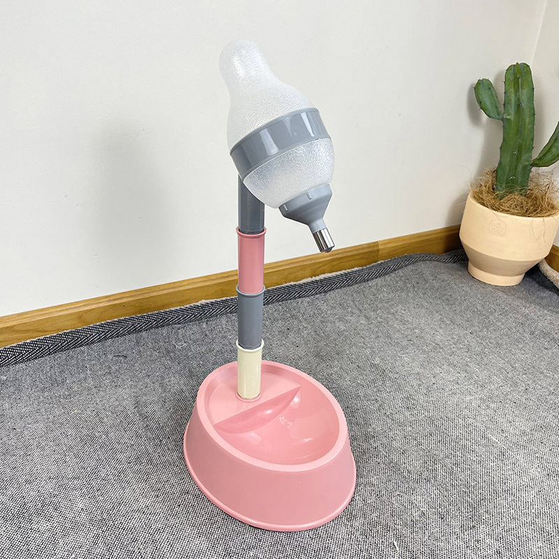 Automatic Pet Water Dispenser Adjustable Height Drinking Fountain