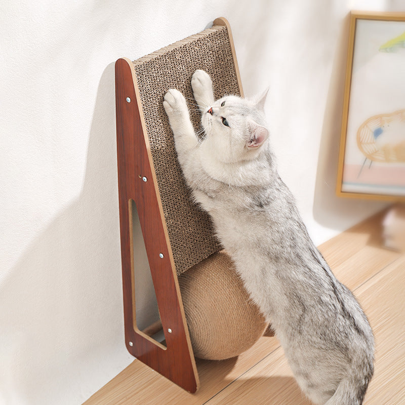 Corrugated Pet Scratching Board Toy For Claw Care