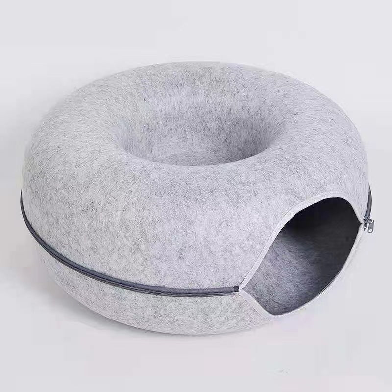 Comfortable Round Pet Tunnel Bed Soft Sleeping Nest