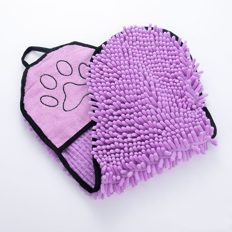 Pet Solid Color Bath Towel Absorbent Drying Cloth